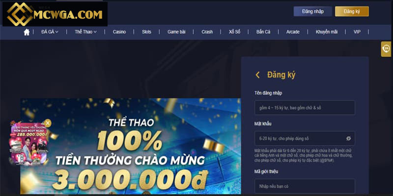Các bước đăng ký MCW cơ bản