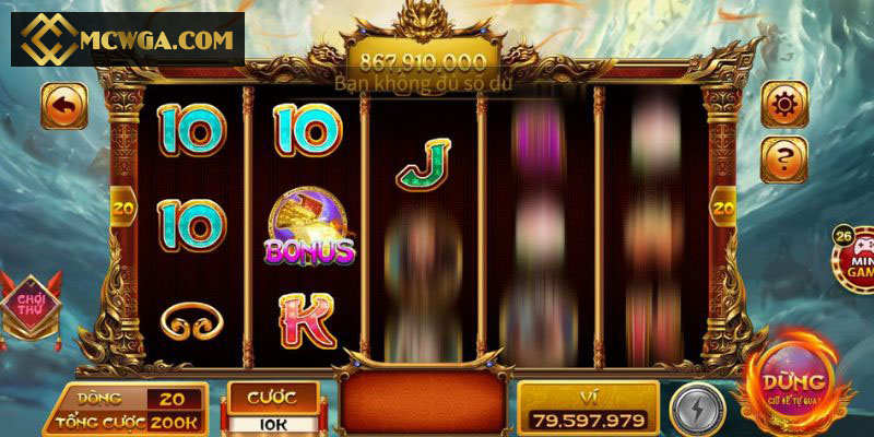 Các biểu tượng trong Slot MCW chắc chắn không làm bạn thất vọng